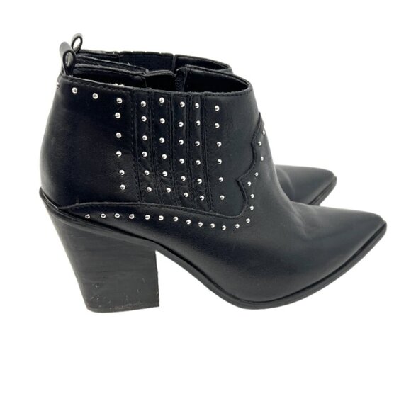 Aldo Leather Embossed Western Booties - Picture 3 of 6